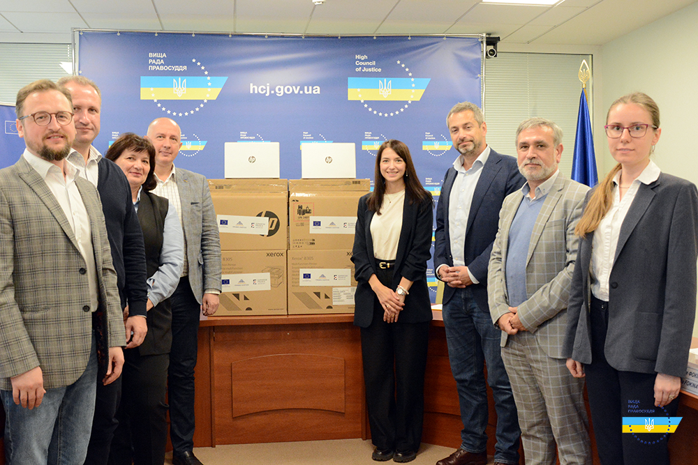 EU Project Pravo-Justice Handed Over Computers and Office Equipment to HCJ